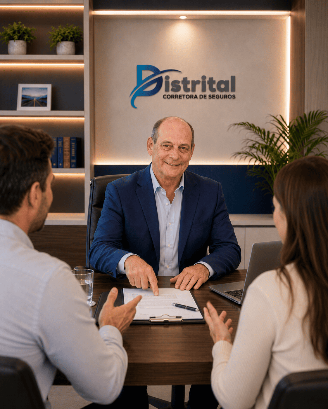 Atendimento Distrital Corretora de Seguros com o Corretor
